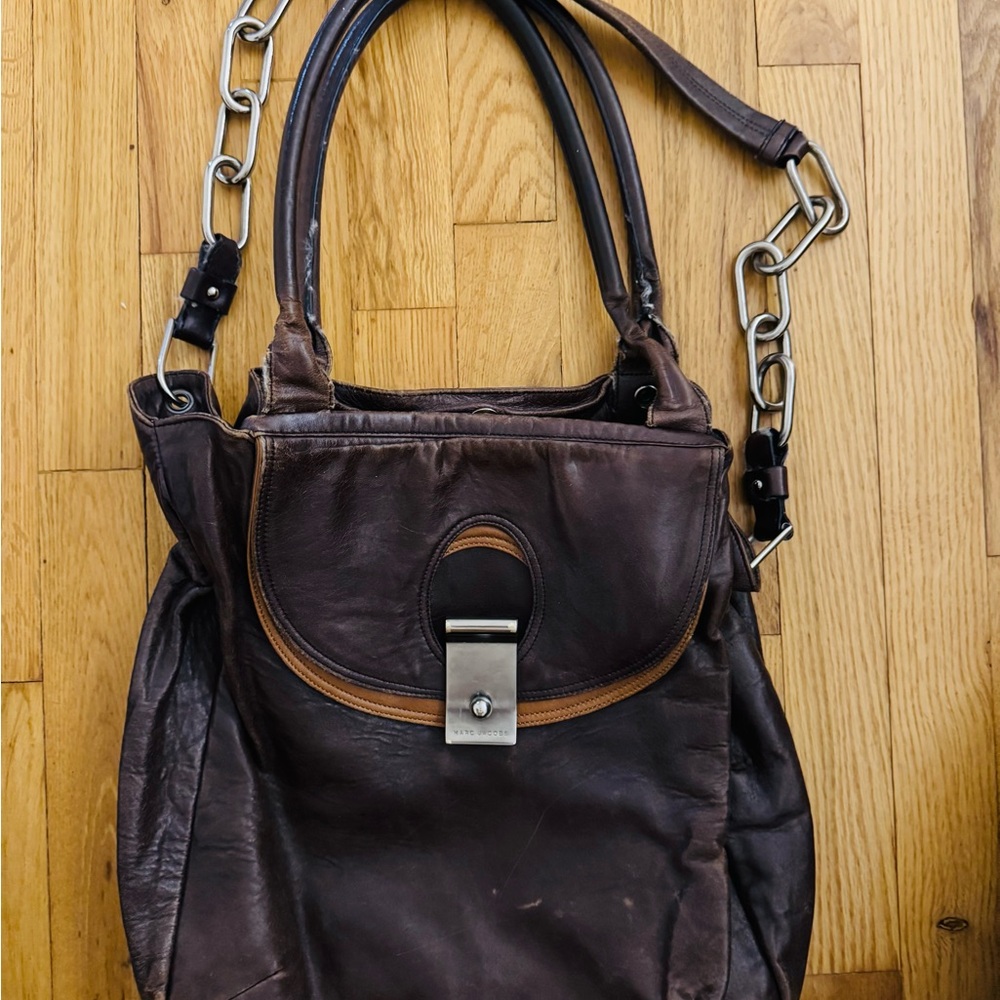 Marc Jacobs Dark Brown Leather Shoulder Bag